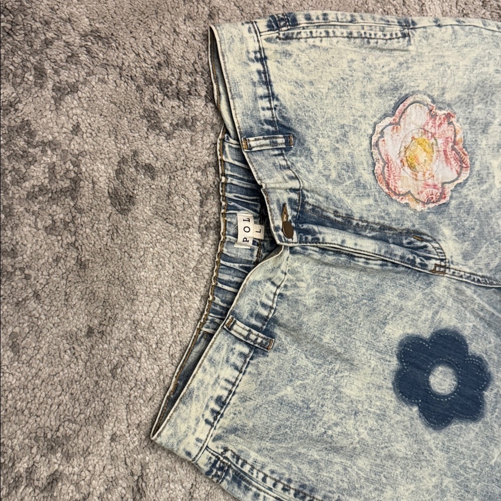 Women’s Boho POL Wide Leg patchwork jeans - Picture 7 of 7
